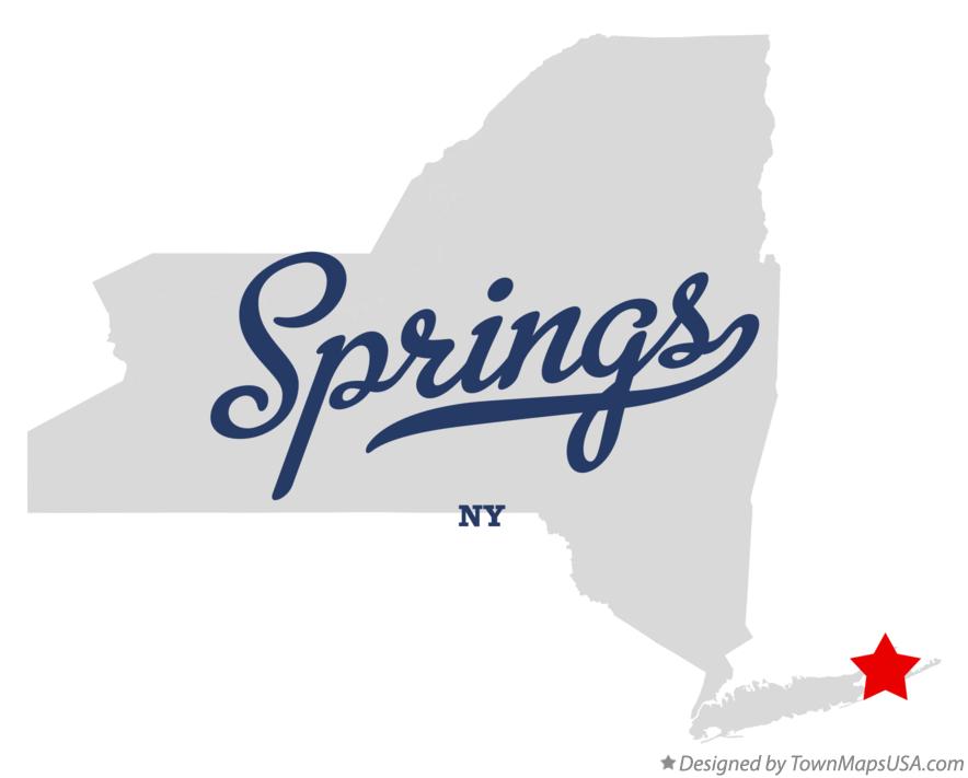 Map of Springs New York NY