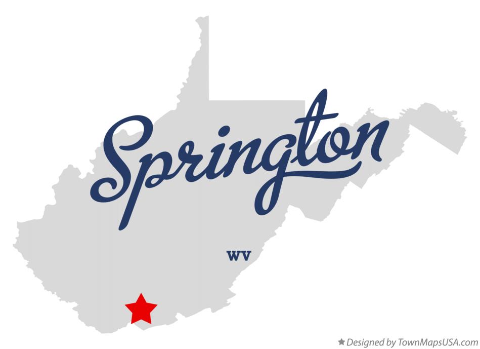 Map of Springton West Virginia WV