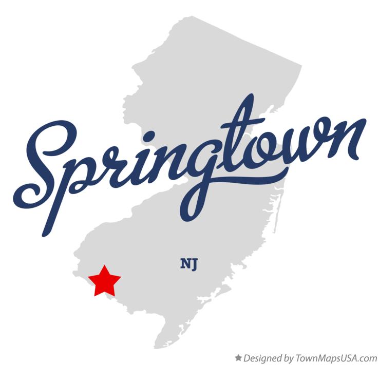 Map of Springtown New Jersey NJ