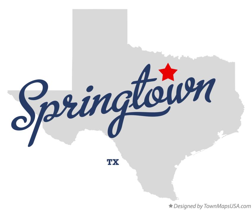 Map of Springtown Texas TX