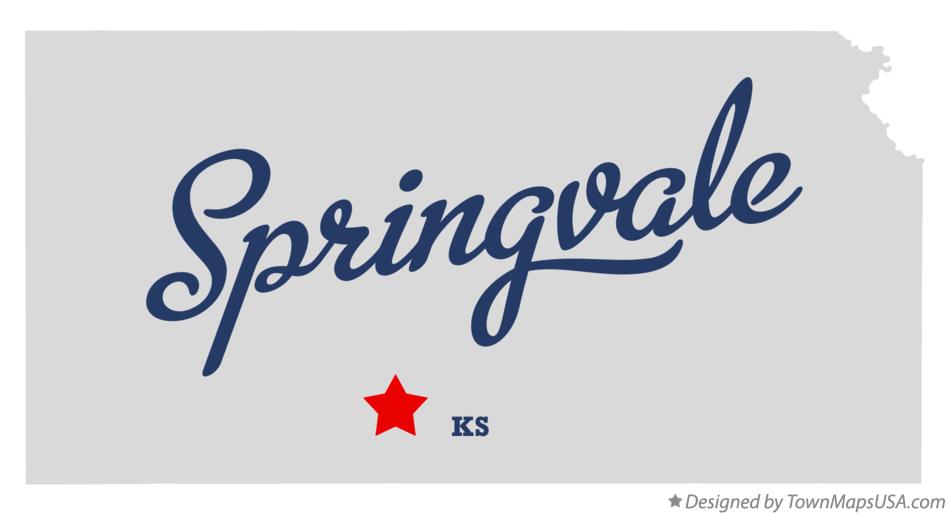 Map of Springvale Kansas KS