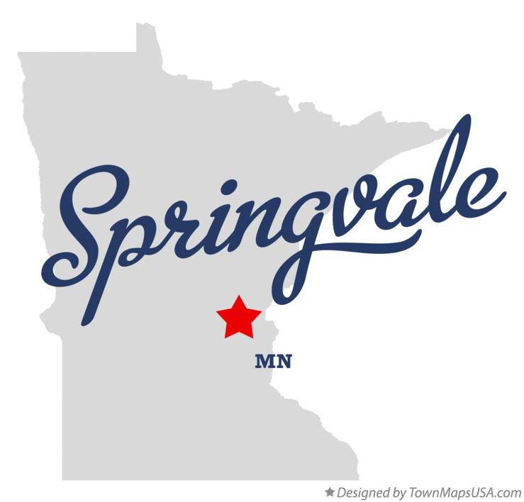 Map of Springvale Minnesota MN