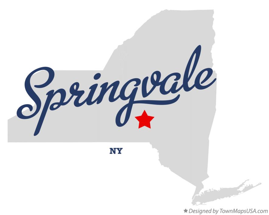 Map of Springvale New York NY