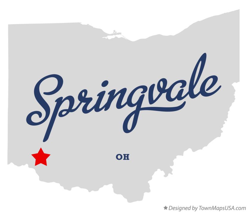 Map of Springvale Ohio OH