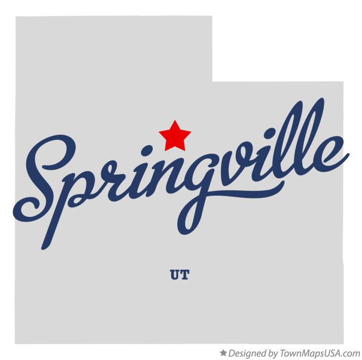 Map of Springville Utah UT