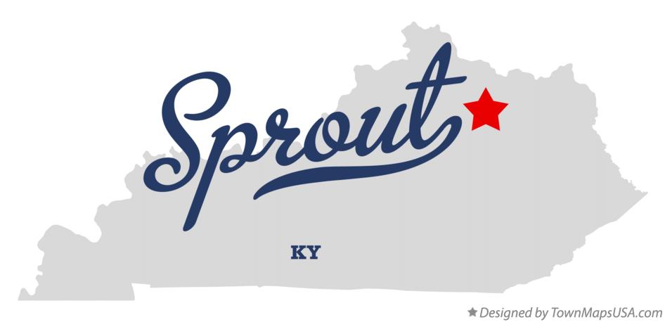 Map of Sprout Kentucky KY