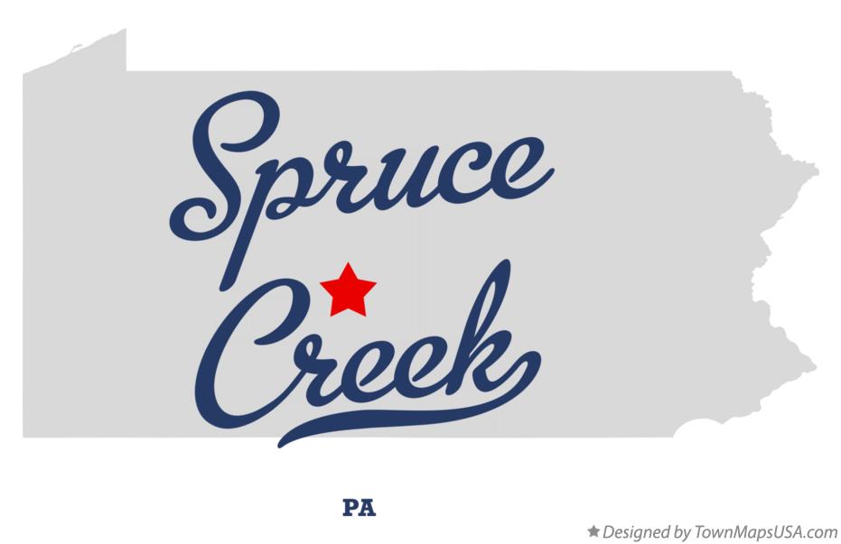 Map of Spruce Creek Pennsylvania PA