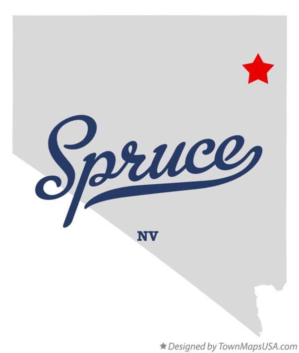 Map of Spruce Nevada NV