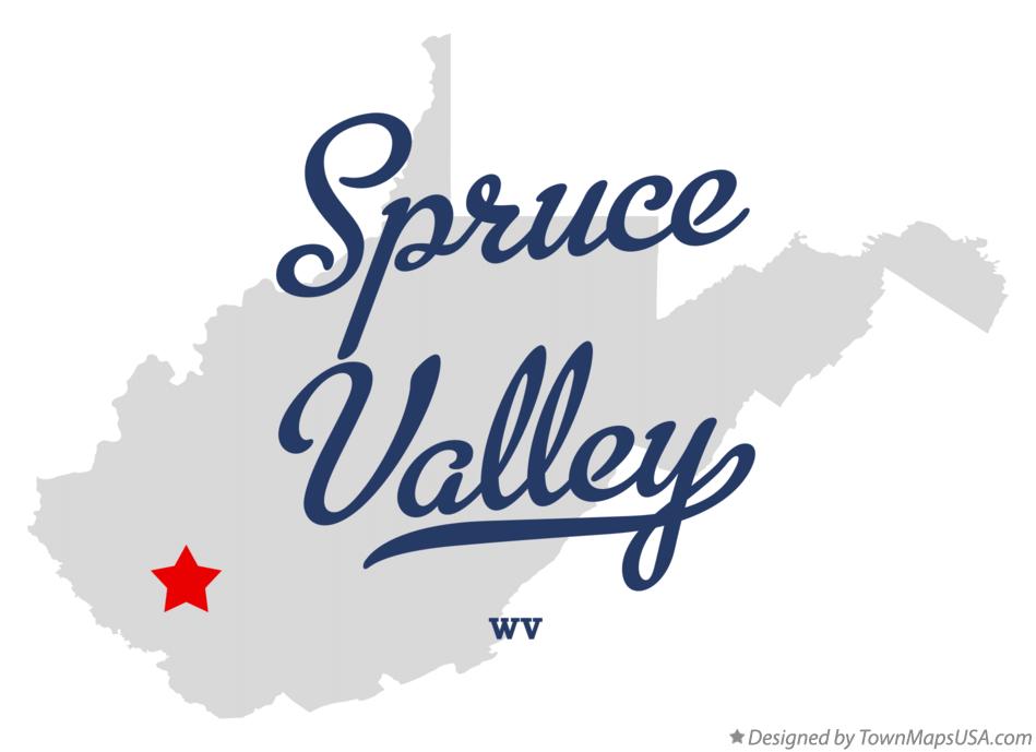 Map of Spruce Valley West Virginia WV