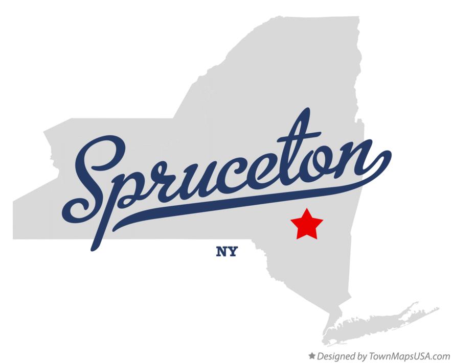 Map of Spruceton New York NY