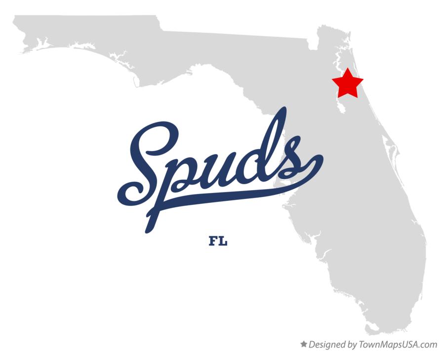Map of Spuds Florida FL