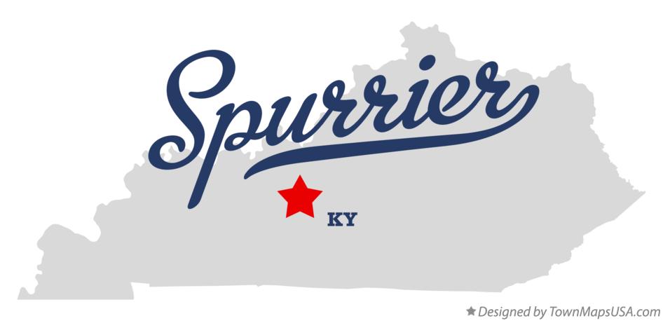 Map of Spurrier Kentucky KY