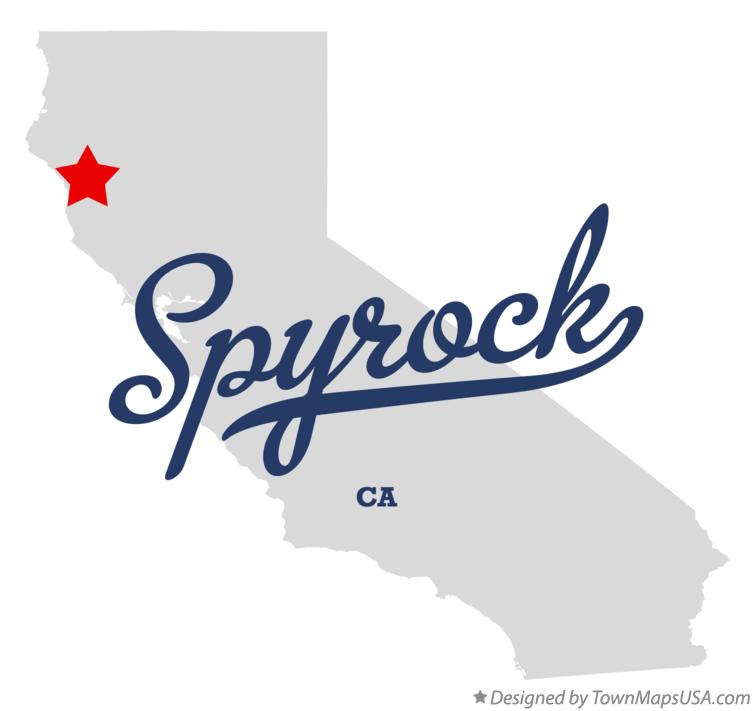 Map of Spyrock California CA