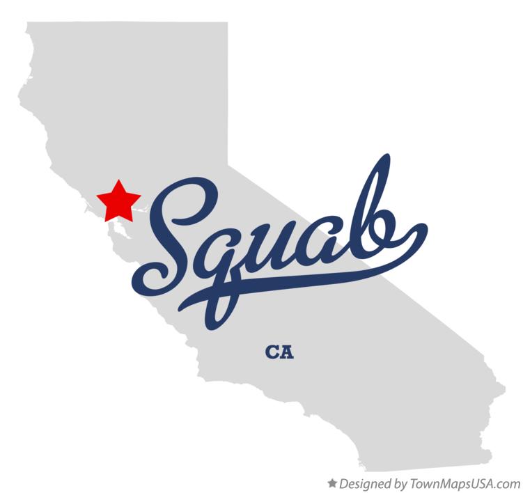 Map of Squab California CA