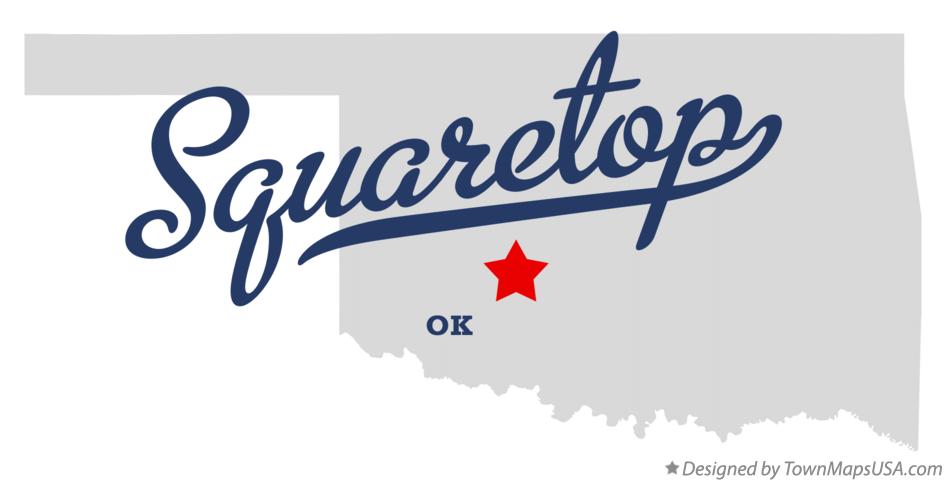 Map of Squaretop Oklahoma OK