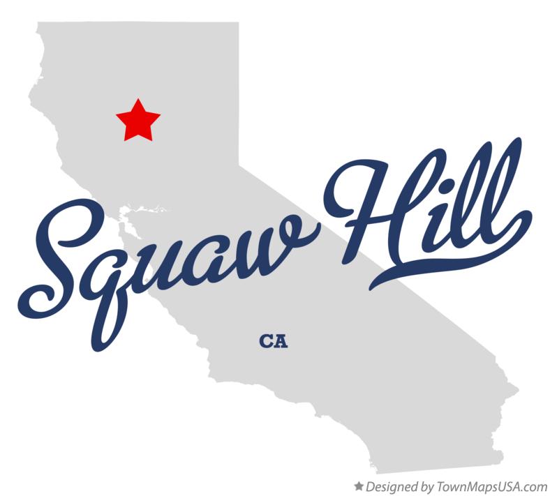 Map of Squaw Hill California CA