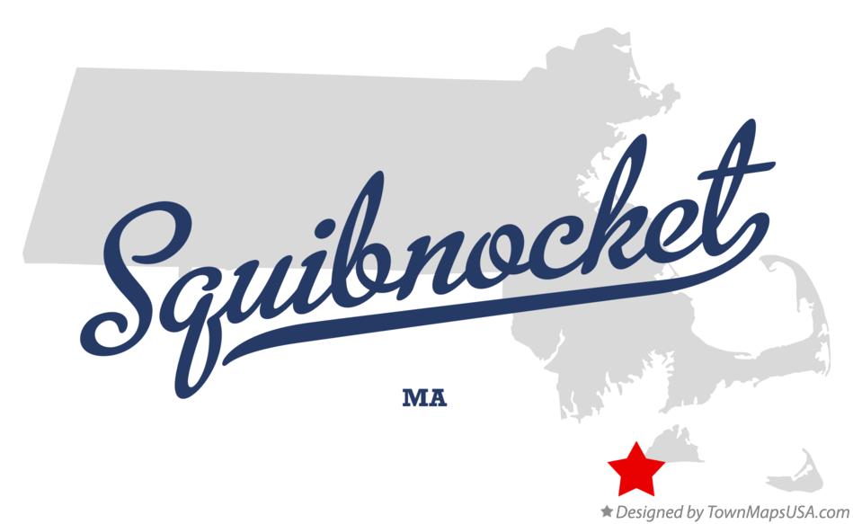 Map of Squibnocket Massachusetts MA