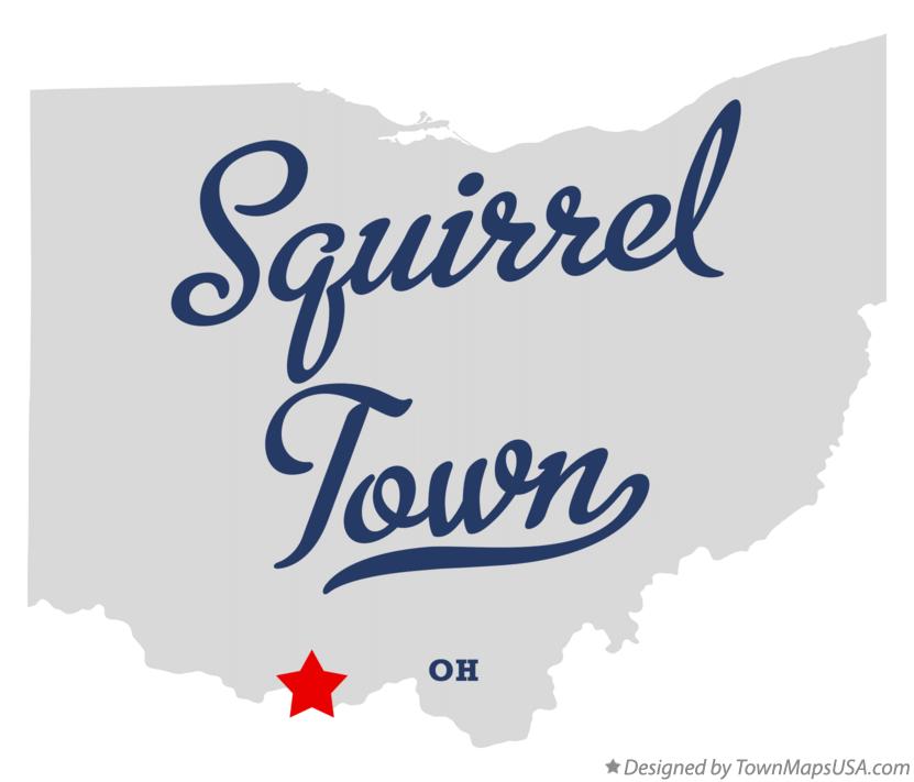 Map of Squirrel Town Ohio OH