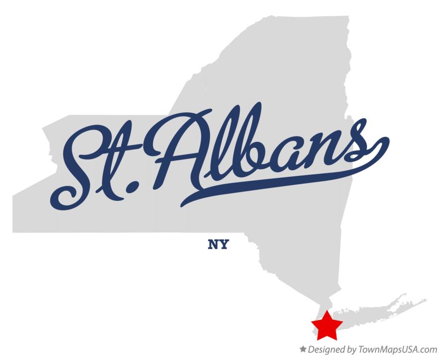Map of St.Albans New York NY