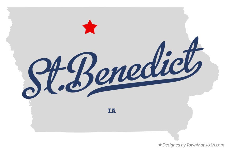 Map of St.Benedict Iowa IA