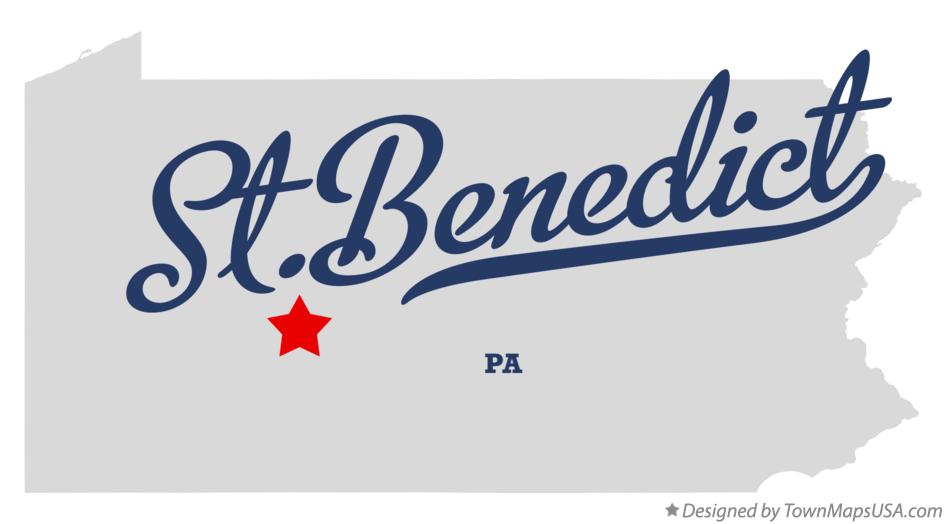 Map of St.Benedict Pennsylvania PA