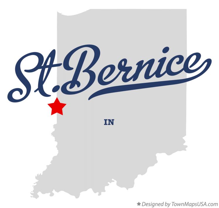 Map of St.Bernice Indiana IN