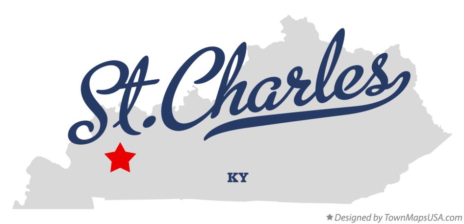Map of St.Charles Kentucky KY