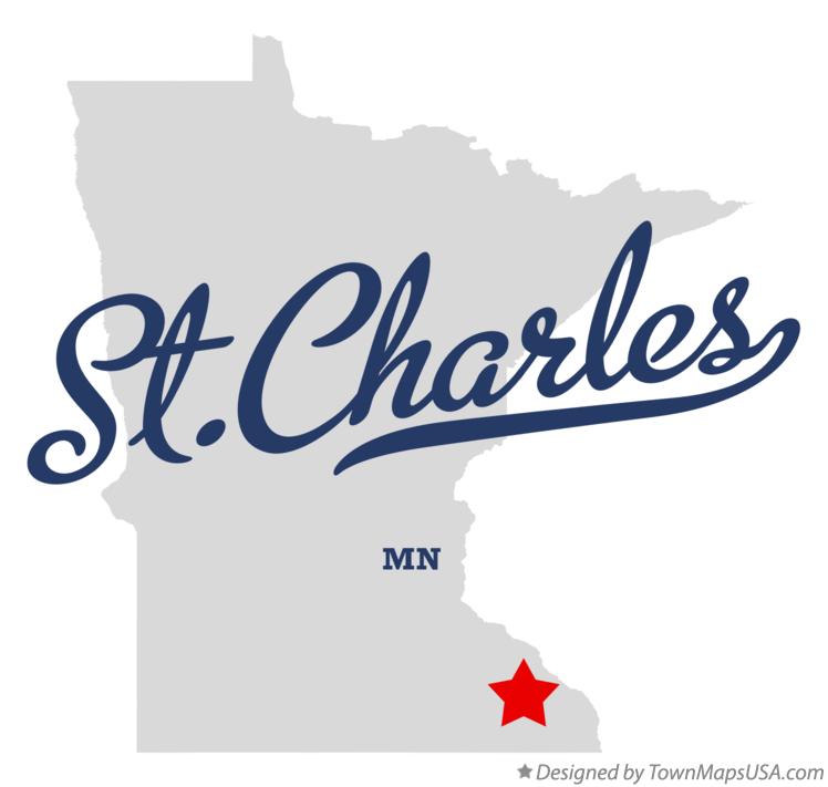 Map of St.Charles Minnesota MN
