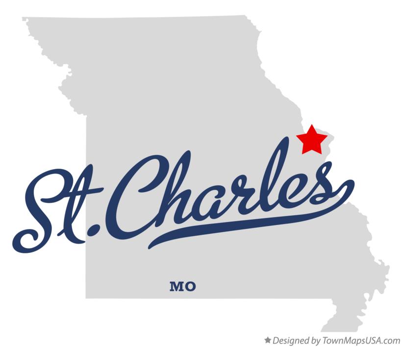 Map of St.Charles Missouri MO