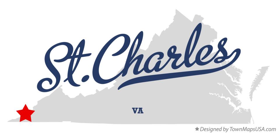 Map of St.Charles Virginia VA
