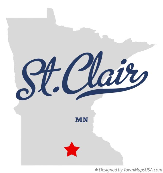 Map of St.Clair Minnesota MN
