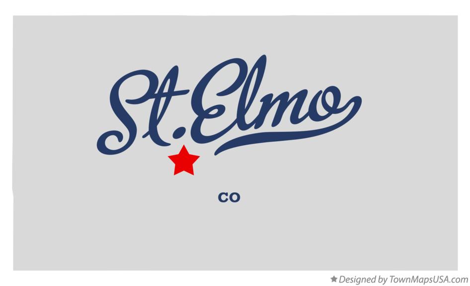Map of St.Elmo Colorado CO