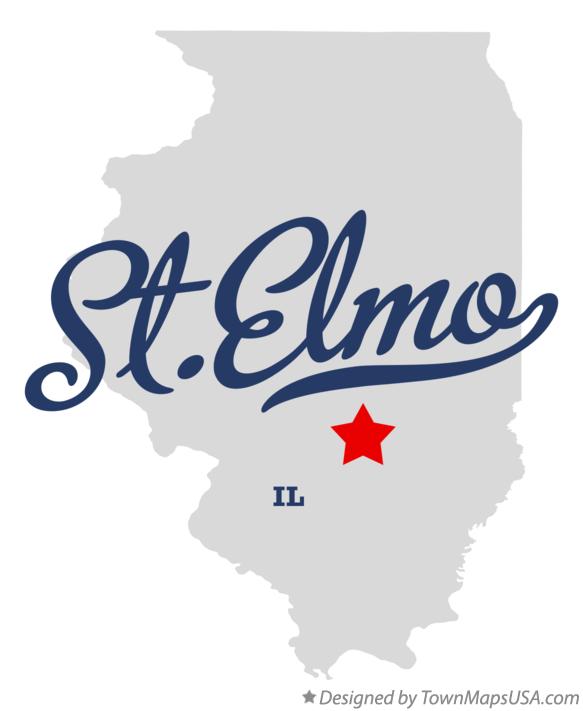 Map of St.Elmo Illinois IL