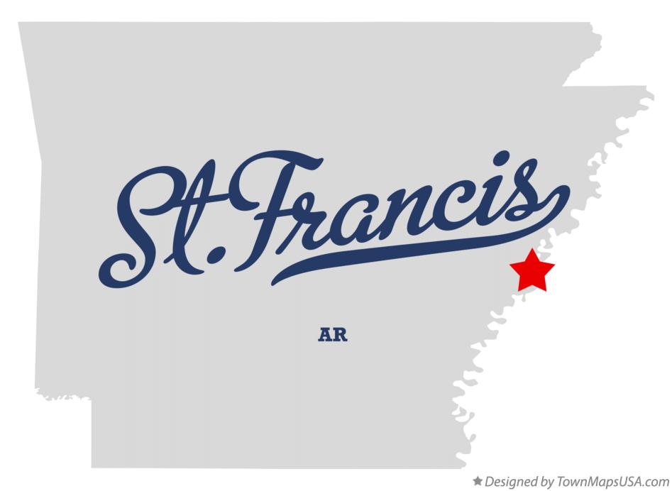 Map of St.Francis Arkansas AR