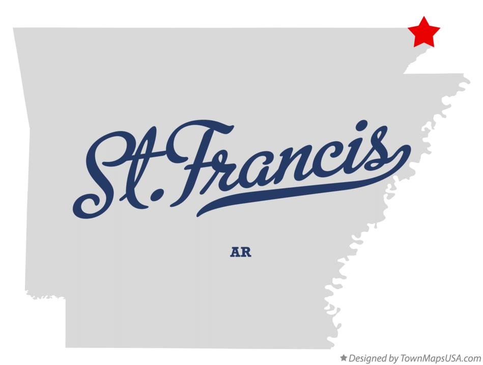 Map of St.Francis Arkansas AR
