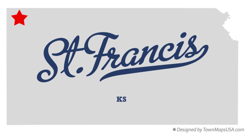 Map of St.Francis Kansas KS