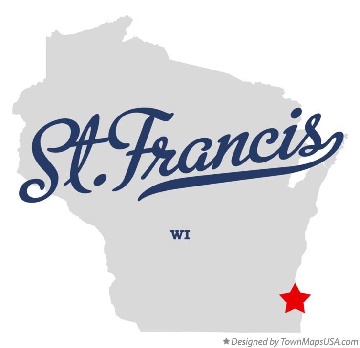 Map of St.Francis Wisconsin WI