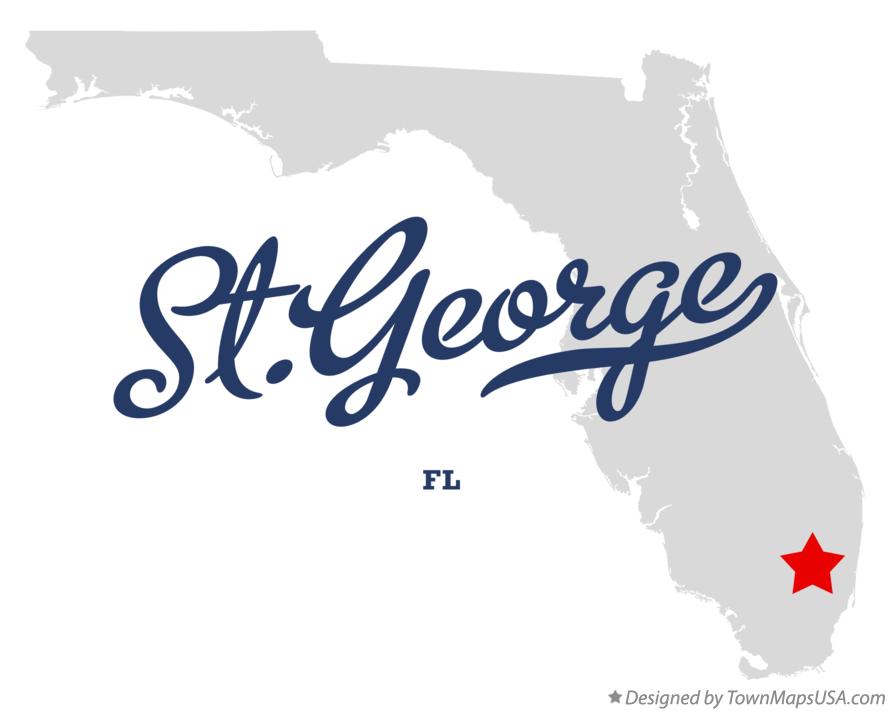 Map of St.George Florida FL