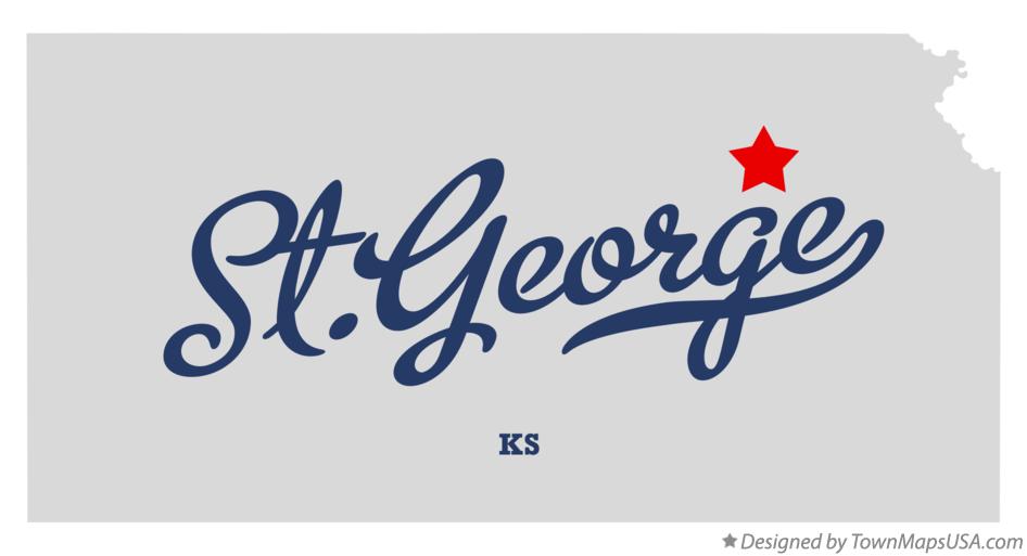 Map of St.George Kansas KS