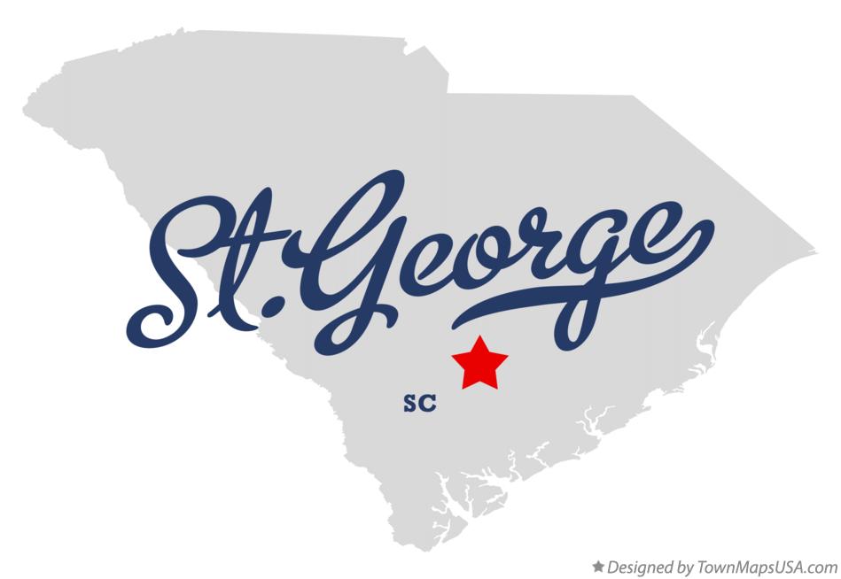 Map Of St George SC South Carolina