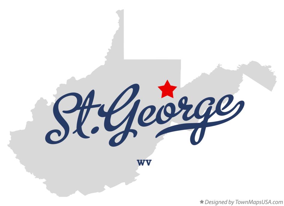 Map of St.George West Virginia WV