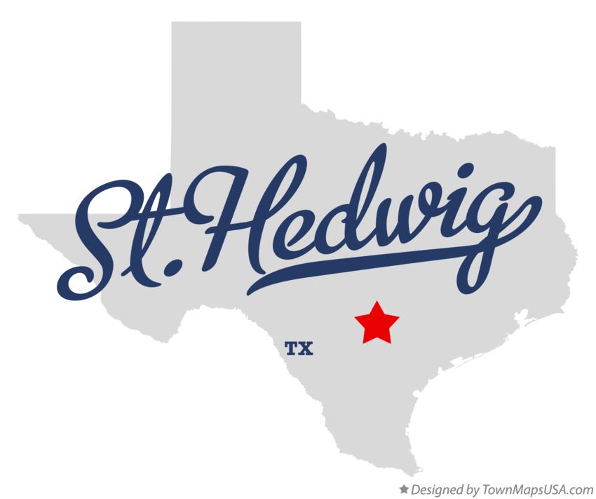 Map of St.Hedwig Texas TX