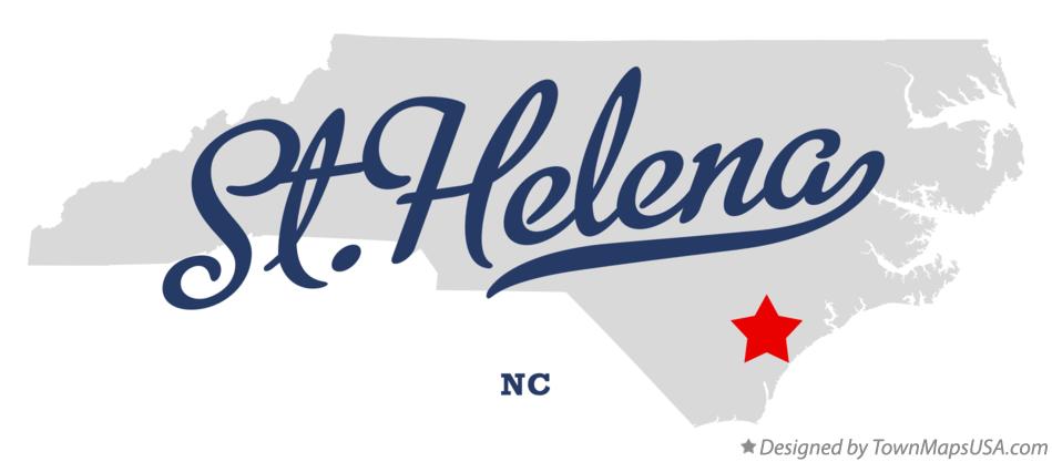 Map of St.Helena North Carolina NC