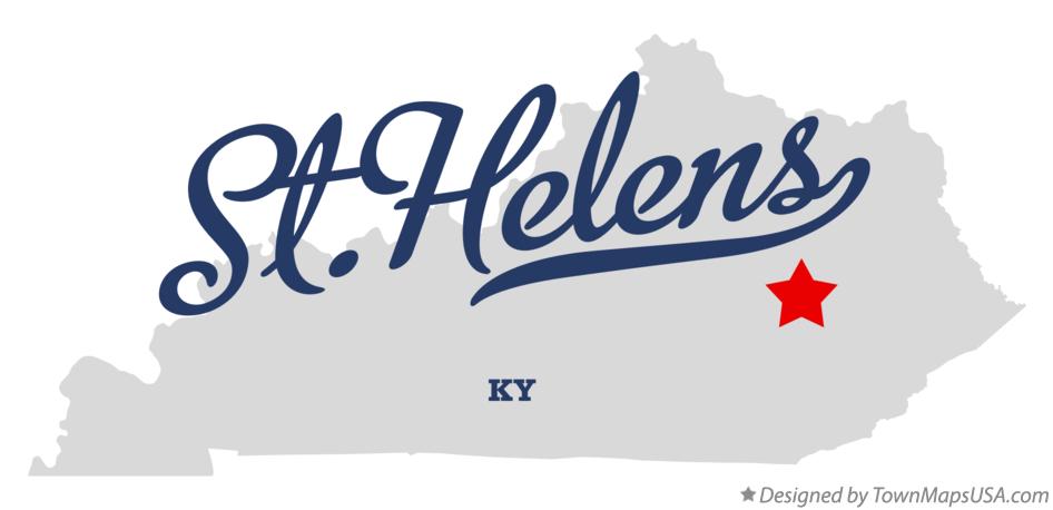 Map of St.Helens Kentucky KY