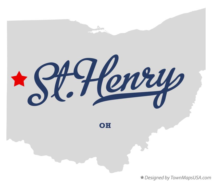 Map of St.Henry Ohio OH