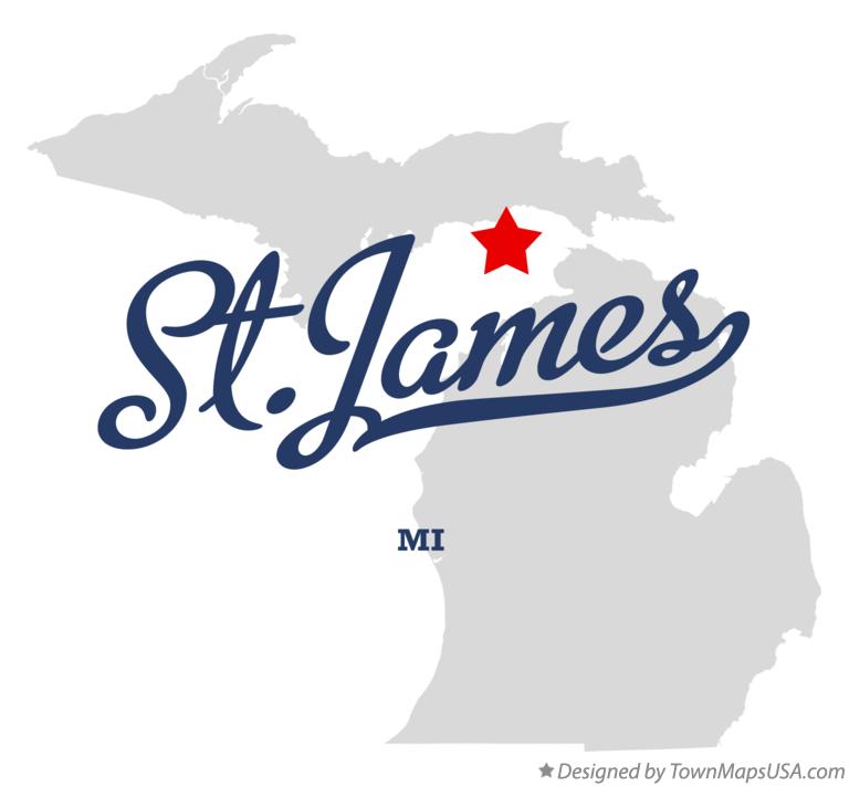 Map of St.James Michigan MI