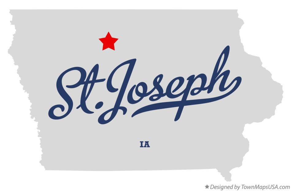 Map of St.Joseph Iowa IA