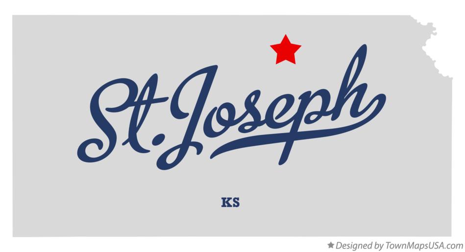 Map of St.Joseph Kansas KS