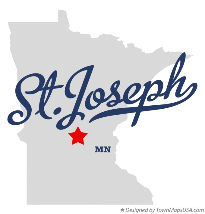 Map of St.Joseph Minnesota MN