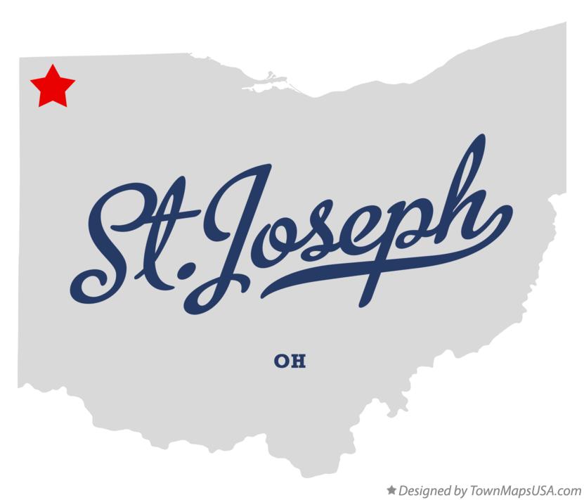 Map of St.Joseph Ohio OH